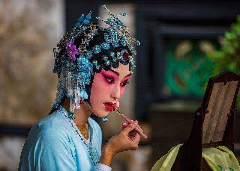Bridal makeup application